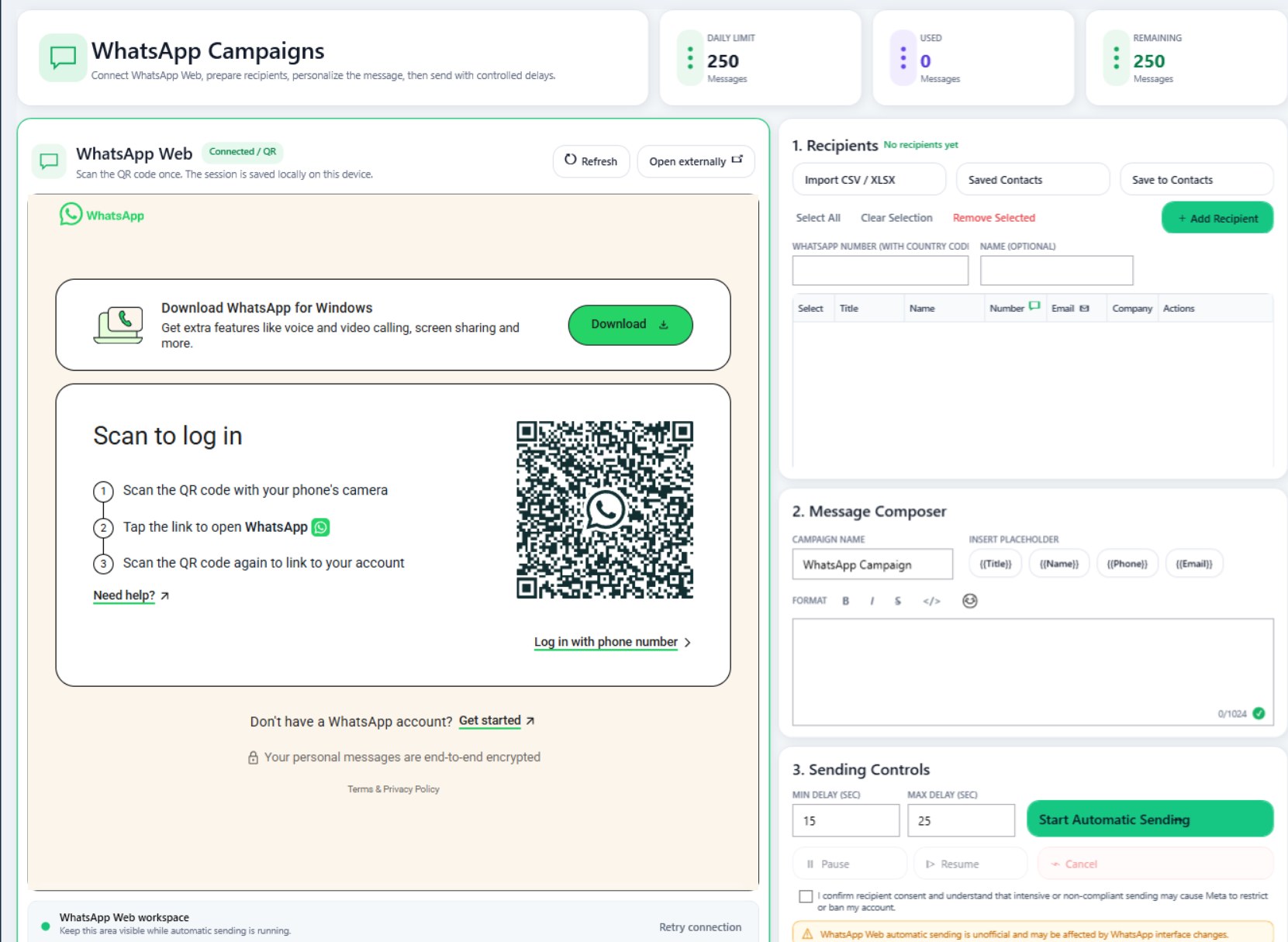 FEKRA Connect product interface